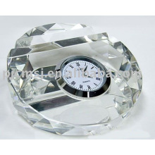 Reloj de mesa de cristal